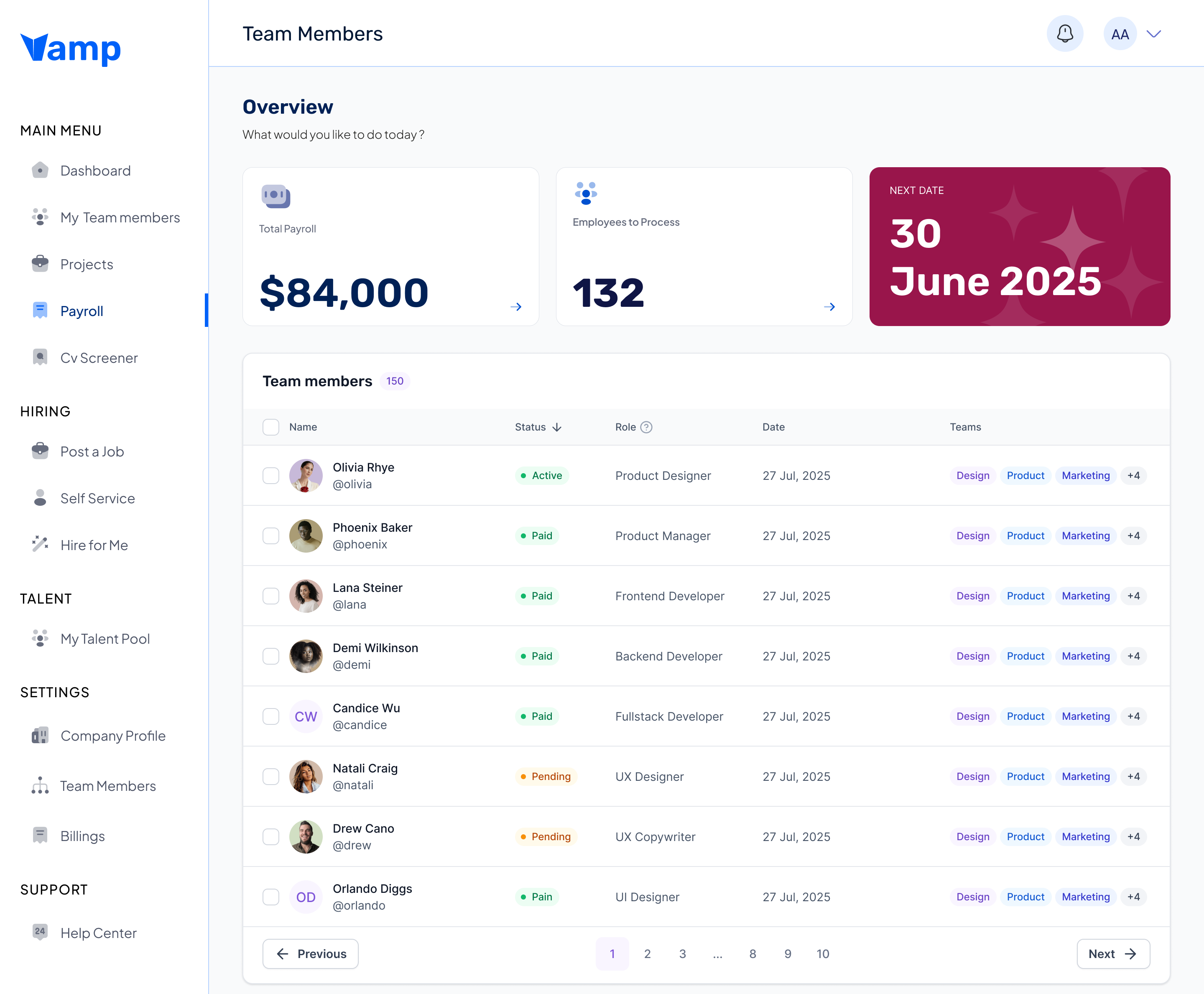 Payroll Management → Pay Teams Anywhere, With Confidence